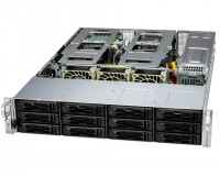 Сервер Supermicro SYS-621C-TN12R / 2x Intel Xeon Silver 4510 / 64GB DDR5 ECC Registered / 1000GB HDD Enterprise SATA 7200rpm