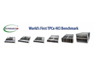 Компанія Supermicro надала результати першого у світі еталонного тесту TPCx-HCI
