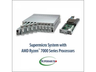 Для хмарних ігор та відеохостингу Supermicro пропонує MicroCloud, 8-вузлову систему висотою 3U з процесорами AMD Ryzen Zen 4 серії 7000