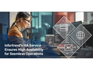 HA-сервіс Infortrend забезпечує високу доступність для безперебійної роботи критично важливих для бізнесу програм